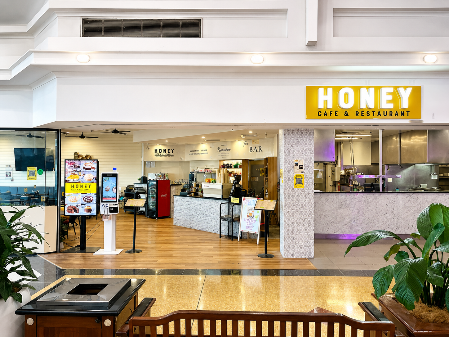 Honey Cafe & Restaurant storefront in Stafford, QLD
